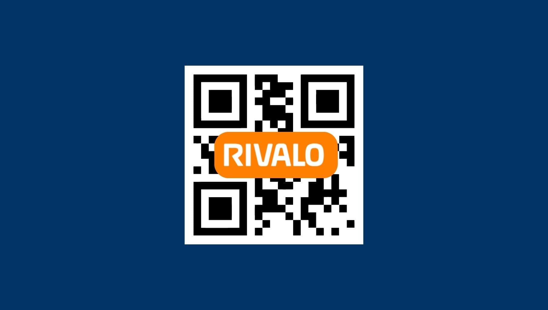 Instruções do código QR no site Rivalo passo
