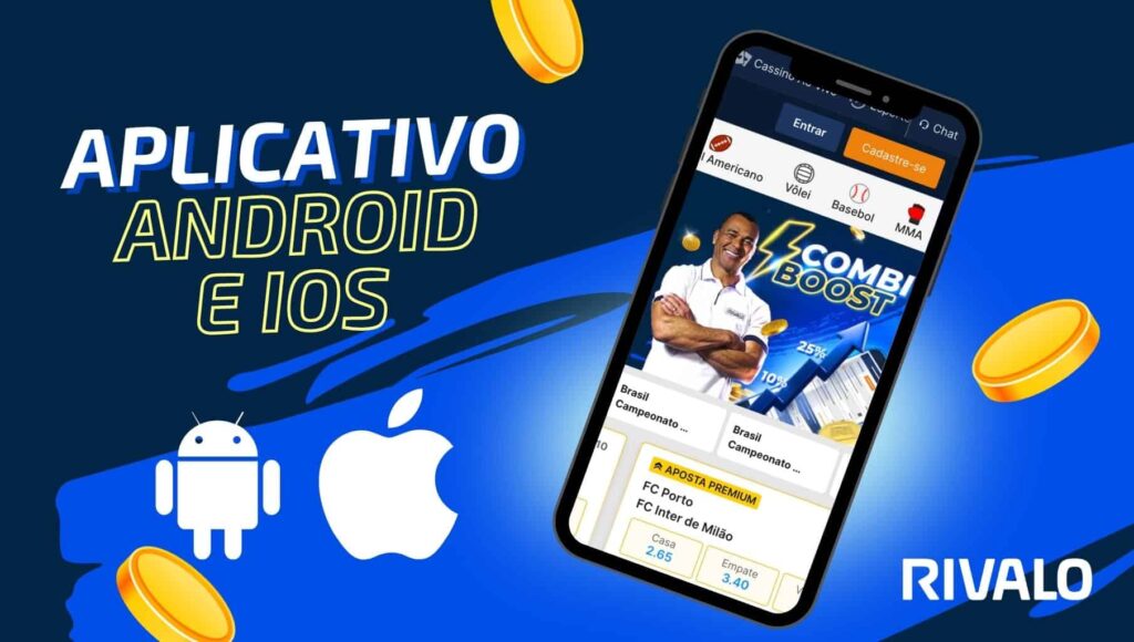 Revisão do aplicativo de apostas Rivalo BR para iOS e Android